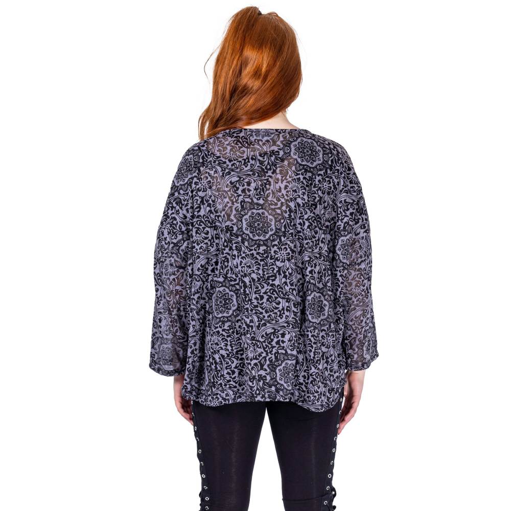 Innocent Lifestyle - Dulcie Longsleeve top - Grijs/Zwart